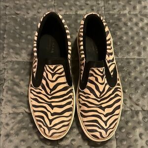 Cole Haan Zerogrand Zebra Print Slip-On Sneakers